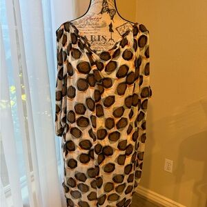 Stylish Brown and Black Women's Tunic